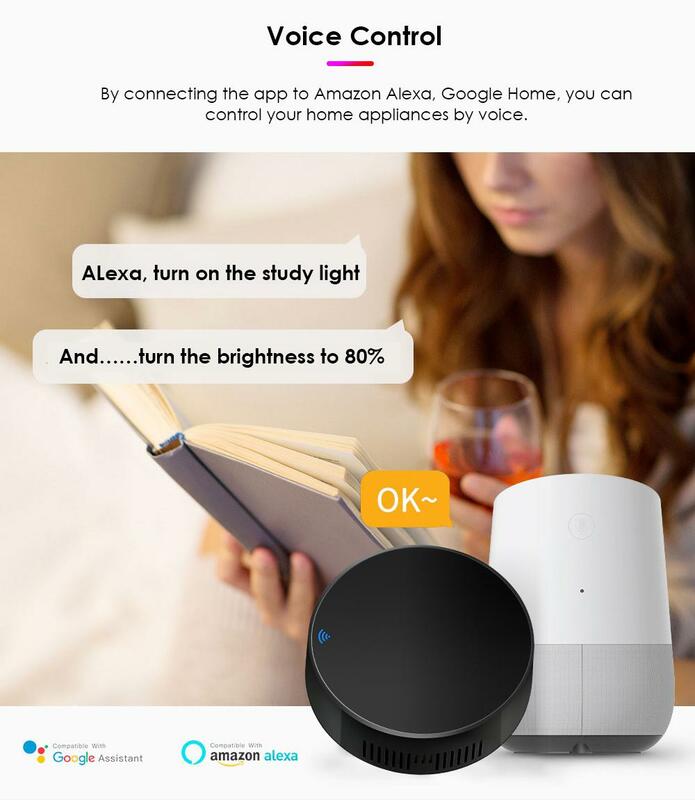 Inteligente wifi ir controle remoto universal infravermelho tuya casa inteligente controle remoto para tv dvd aud ac funciona com alexa casa do google