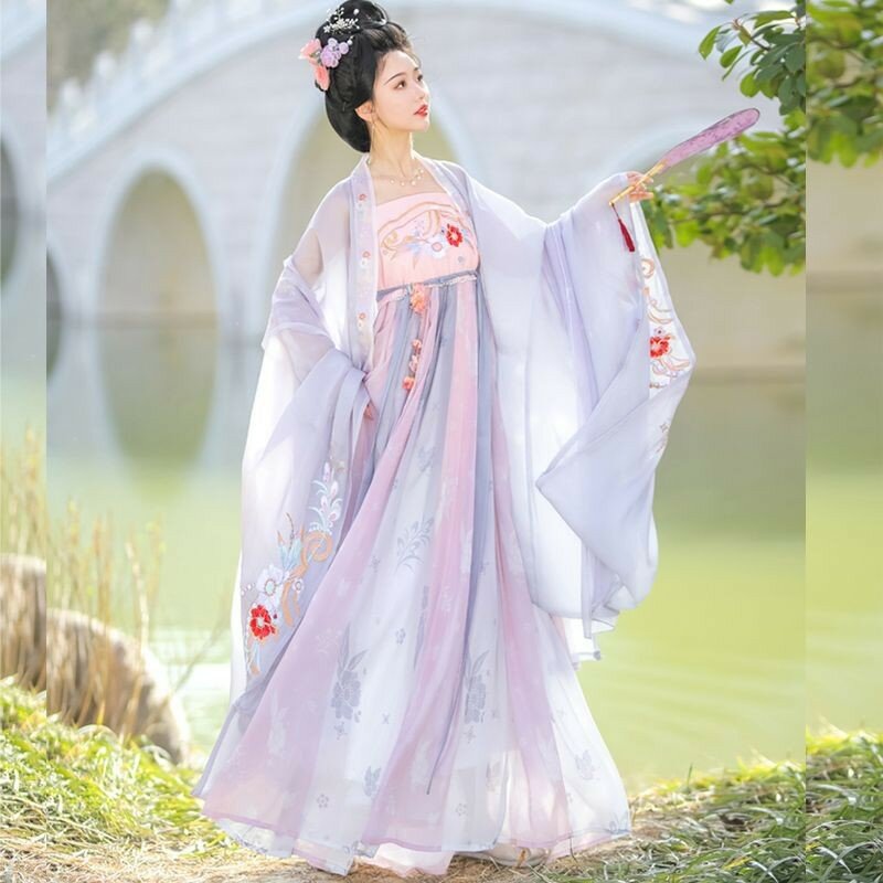 Robe Cheko Hanfu pour femme avec broderie élégante, nouveau style chinois, 03 trempé