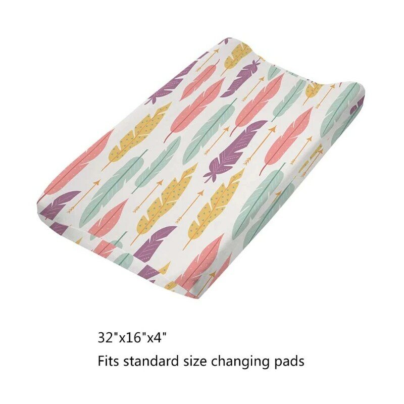 Stretchy Print Changing Mat Protector Diaper Changing Pad Liner Baby Cotton Cove