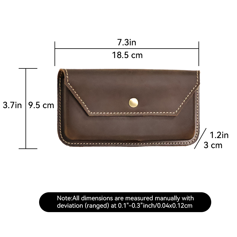 RIYAO Men's Genuine Leather Waist Bag Vintage Flip Cell Phone Pouch Cases Holster With Belt Clip For iphone Samsung Phone Covers