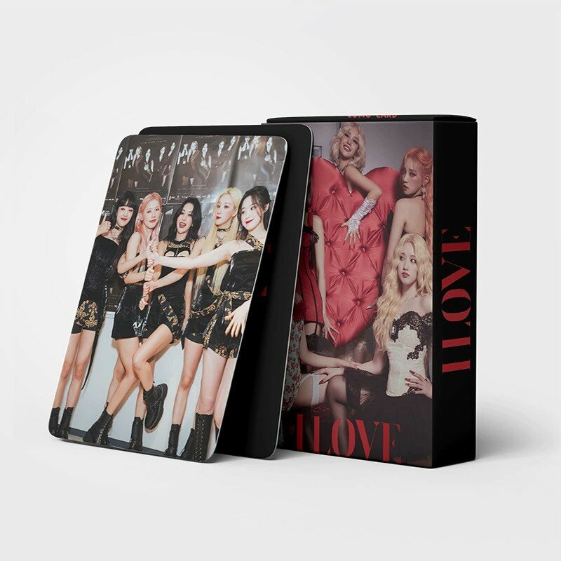 55PCS/Set Kpop (G)I-DLE Lomo Card New Album Nxde HD Photo Cards Girls Burn Photo Card Minnie Postcard Fans Collection Gift
