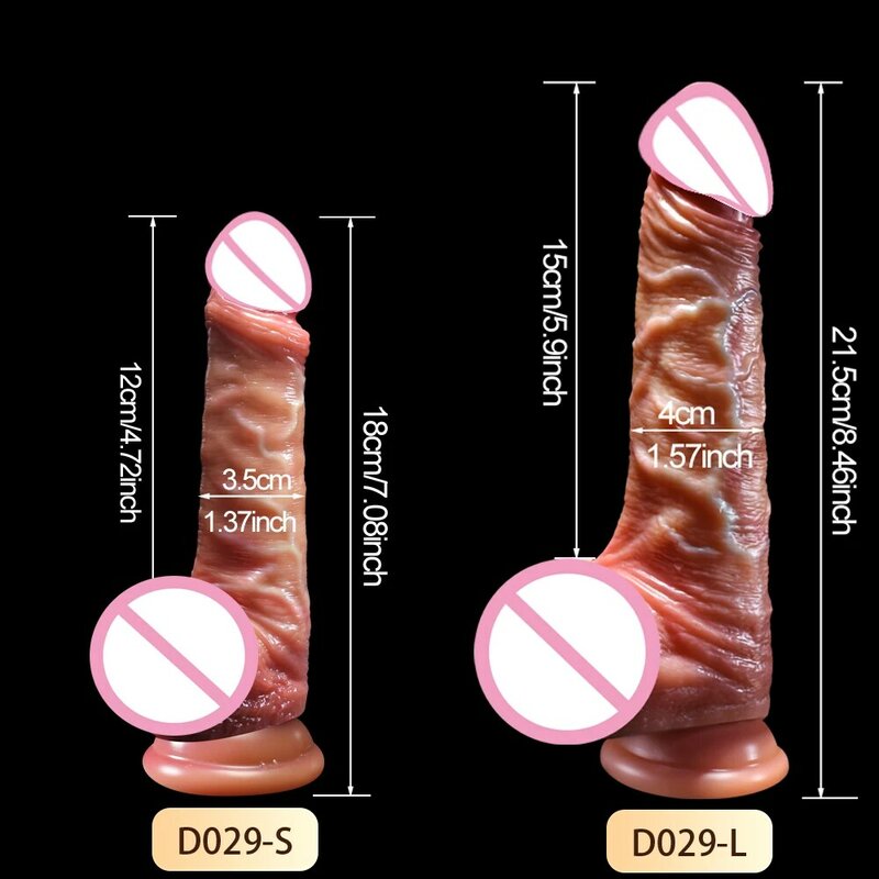 Realistische Dildos für Frauen Haut gleitende Vorhaut Hoden Dildo Anal Vaginal Stimulation Strapon großen Penis Sexspielzeug für Frau