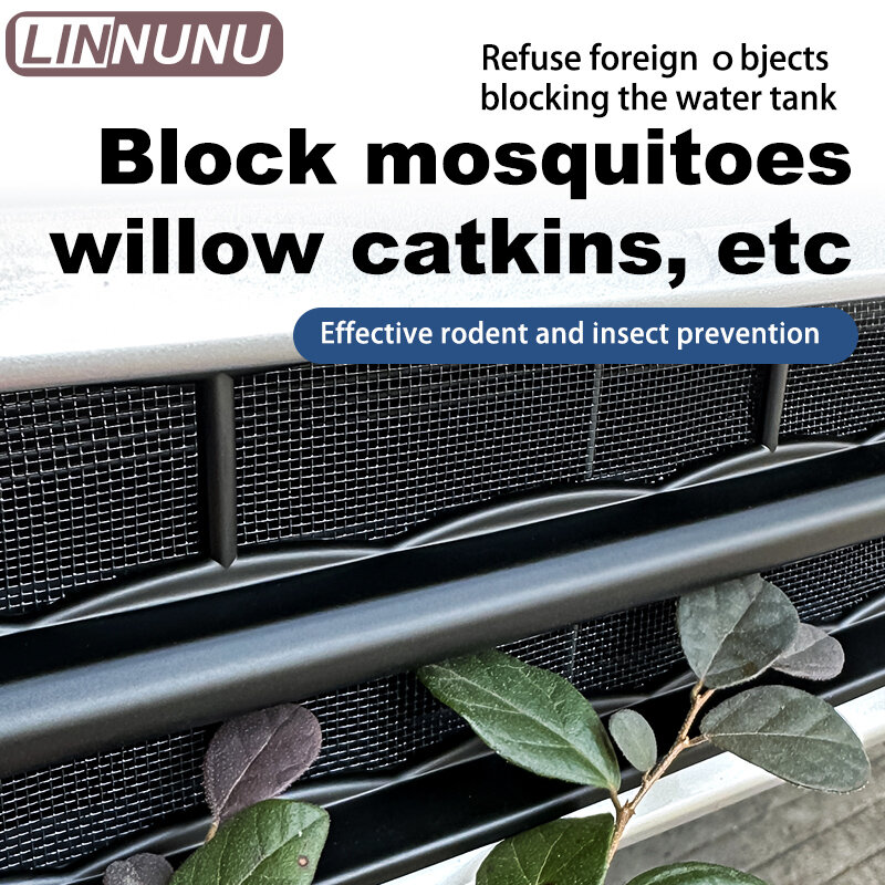 Linnunu ตะแกรงหน้าแต่งรถตาข่ายป้องกันแมลงกันฝุ่น, ฝาครอบป้องกันฝุ่นแต่งอัตโนมัติเหมาะสำหรับ BYD se/dmi Song PLUS