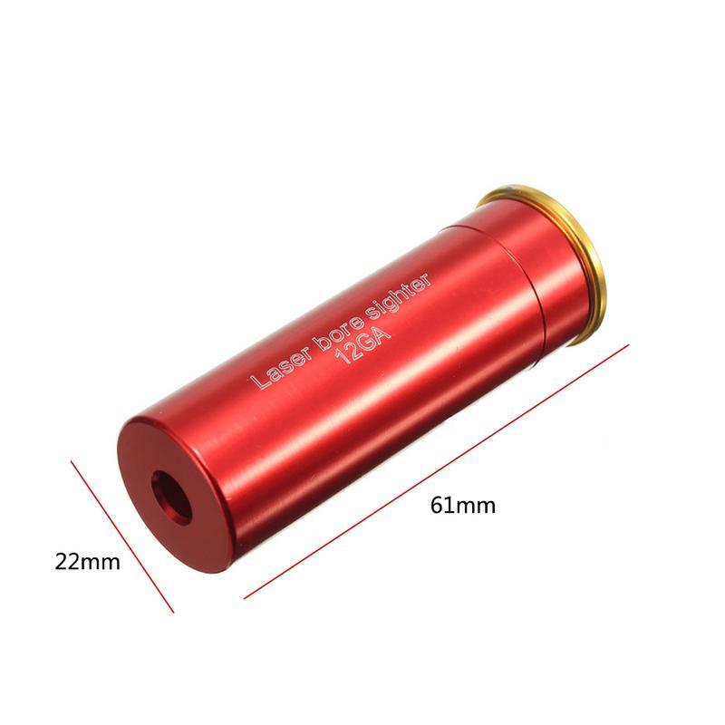 Czerwony celownik laserowy 12 gage lufowy boresaghter do strzelb 12GA z 3 bezpłatnymi bateriami nowy