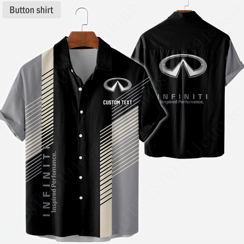 Infiniti Shirts For Men Women Unisex Clothing Anime Oversized T-shirt Harajuku Luxury Button Cardigan Casual Shirts And Blouses