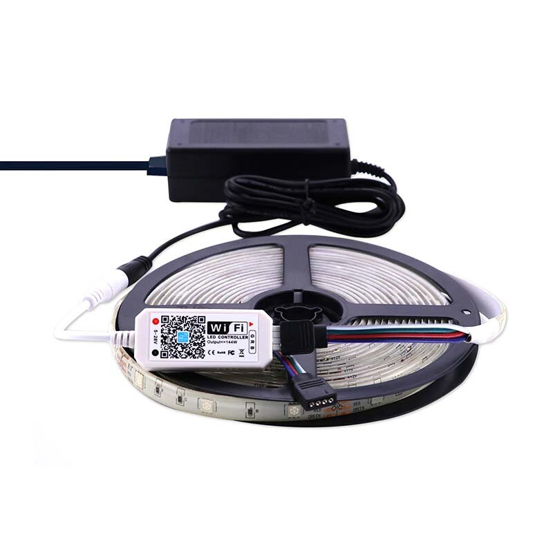 Kontroler LED WiFi inteligentny kontroler głosowy zdalny RGB/RGBW do światła paskowego