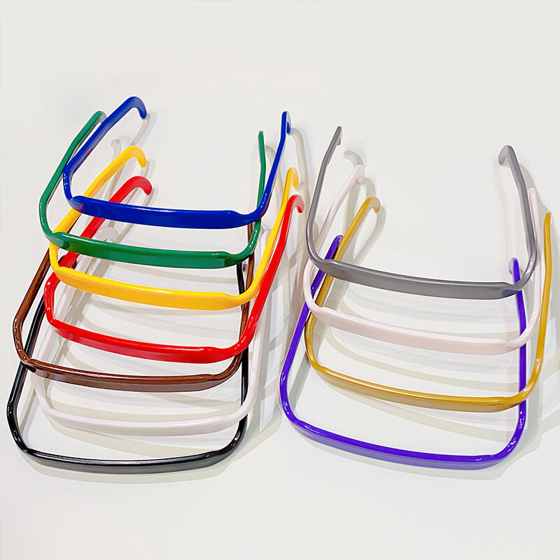 New Sunglasses Frame Shape Plastic Hairband For Women Elegant Solid Headband Hair Decorate Hair Hoop Fashion Hair Accessories