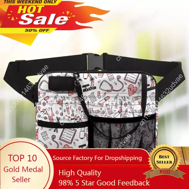Nursing Fanny Pack Medical Style Belt Organizer for Women Shoulder Pouch Tool Working Pocket Hip Bag for Emergency Supplies Gift