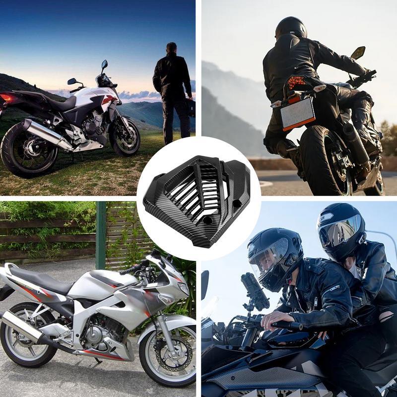 Rejilla de radiador de motocicleta, cubierta protectora de depósito de agua, escudo frontal de fibra de carbono, Red de Protección de tanque de agua de motocicleta