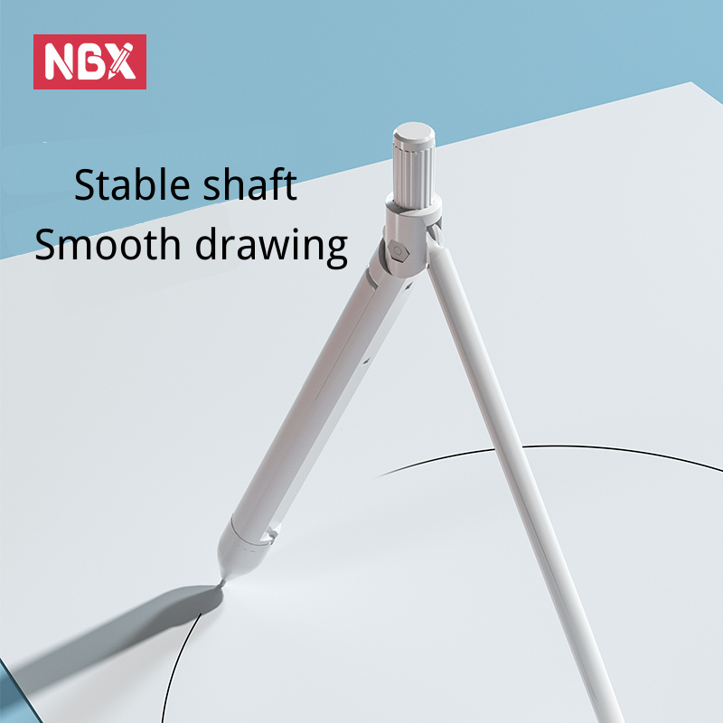 NBX kompas ołówek rysunek szkolny narzędzie linijka zestaw gumek do ścierania profesjonalna matematyka geometria kompasy zestaw artykuły biurowe 0.7mm prowadzi
