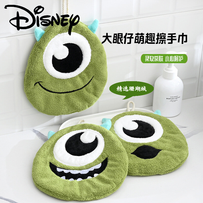 Disney-toallitas de mano gruesas para niños, paño de cocina absorbente de agua, oso de fresa colgante, dibujos animados bonitos, 2024