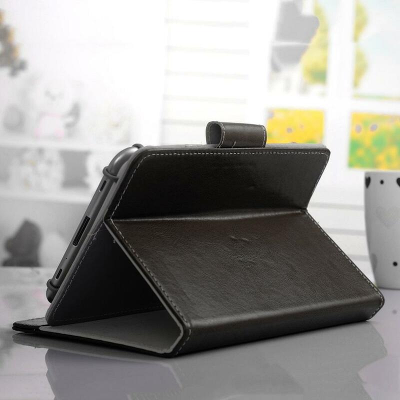 Universal 10 inch Flat Case Imitation Soft Leather Stand Protective Cover Case Candy Color Smart Wake Up Dustproof Cover