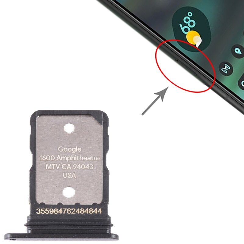 Voor Google Pixel 6a Originele Sim Kaart Lade Adapter Met Sim Pin