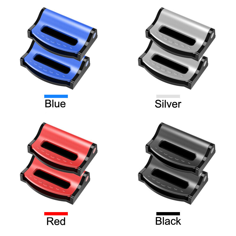 2pcsCar seat belt adjustable automatic stopperlimiterExtendersafety belt clipseat belt clipCar Interior Safety Products