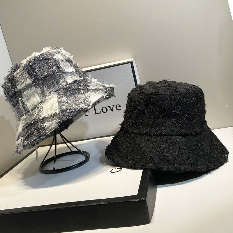 Fashion Double-sided Wearable Fisherman Hat Retro Sunscreen Sunshade Cap Simple Basin Hat Outdoor Sun Hat Shopping Bucket Cap
