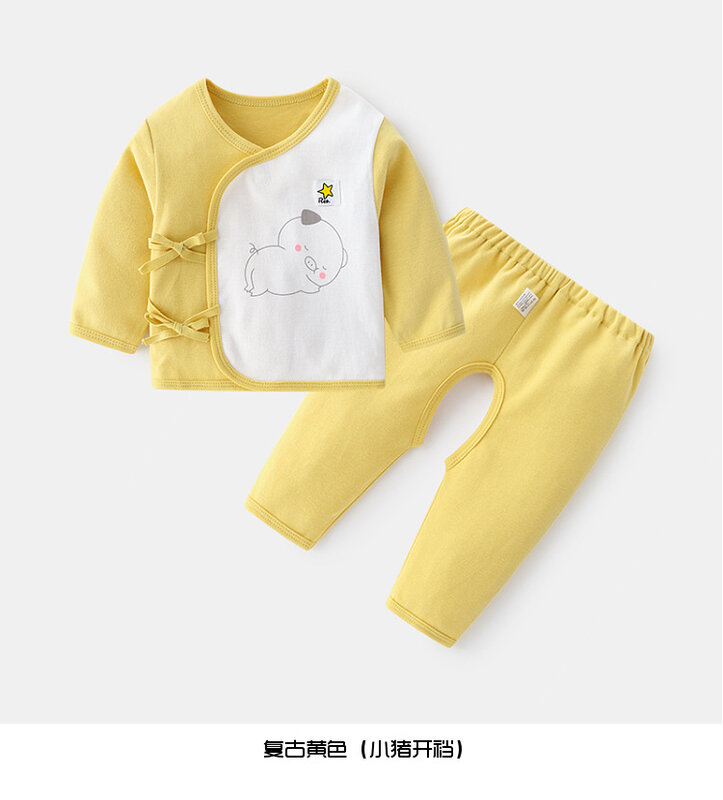 2Piece Spring Autumn Newborn Baby Set Infant Girl Clothes Casual Cartoon Cute Belt Cotton Soft Tops+Pants Boys Outfit BC2255