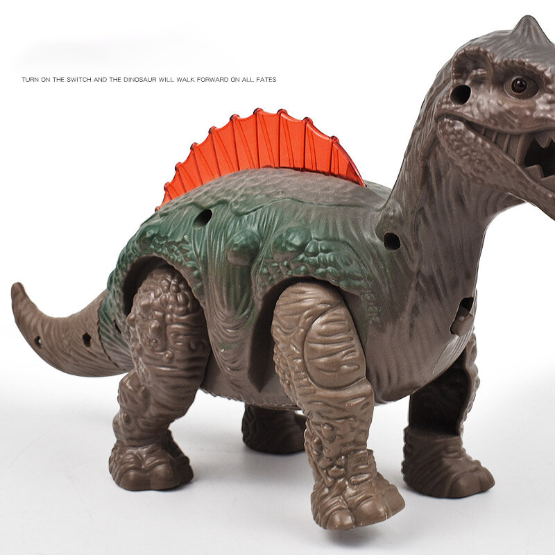 Modelo de dinosaurio luminoso para gatear, Robot electrónico para caminar, muñecas iluminadas, juguete para niños, regalo de cumpleaños y Navidad
