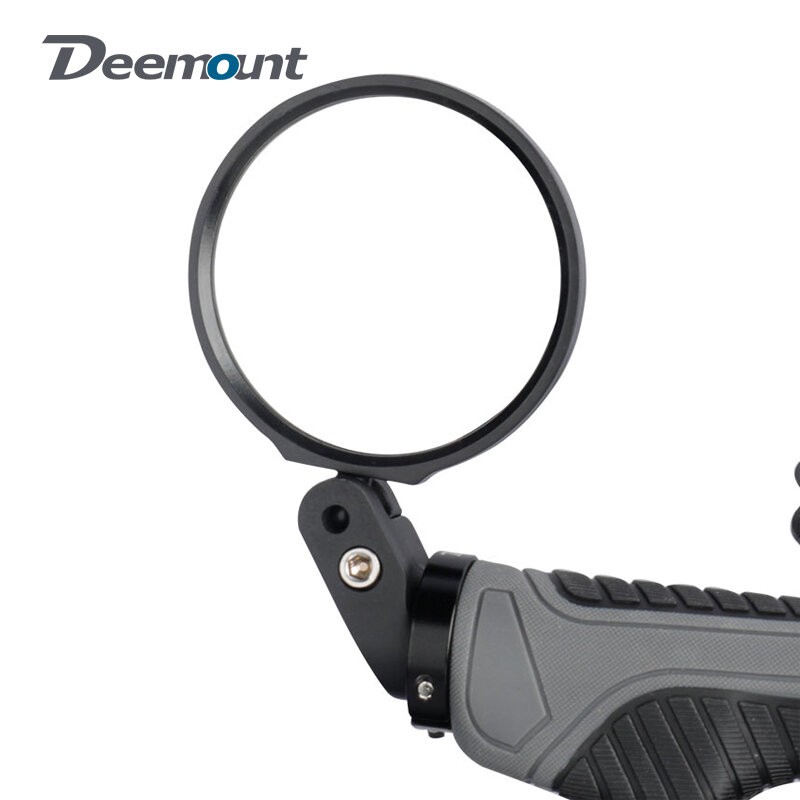 자전거 거울 범용 왼쪽 오른쪽 마운트 아크릴 볼록 또는 평면 렌즈, 후방 시야 반사경, 각도 조절 가능, 1 개