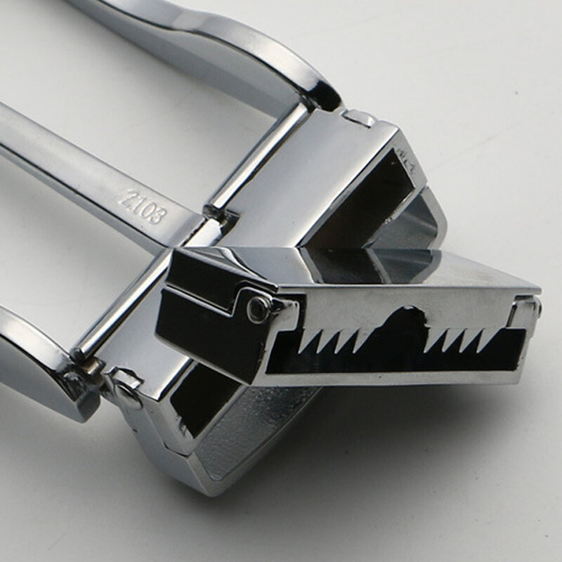 Prata metal reversível cinto fivela para homens, pino retangular, substituição, 8x4cm
