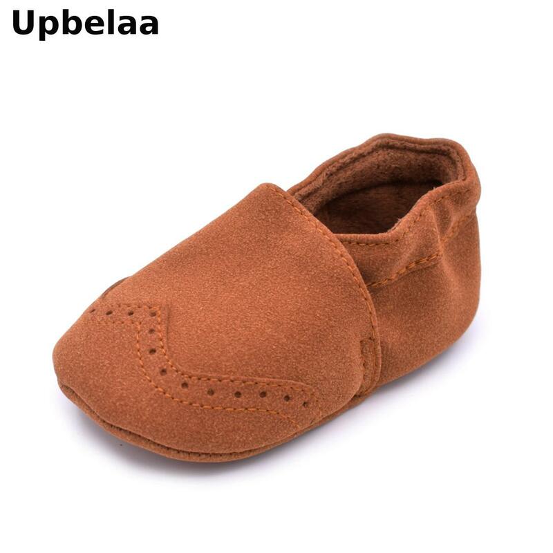Sepatu Bayi Balita Bayi Perempuan Sepatu Anak-anak Baru Lahir Sol Lembut First Walker Bayi Mokasin Kualitas Tinggi Nubuck Kulit 0-18M
