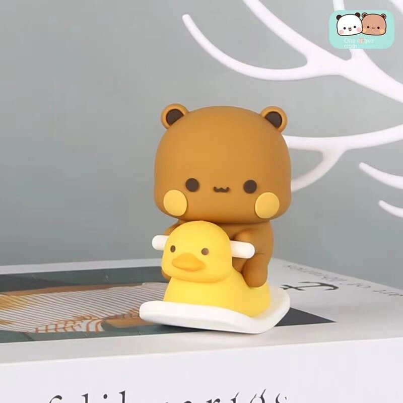 Figura do urso Panda Anime, Brinquedo modelo, Boneca dos desenhos animados colecionáveis, Bubu Dudu, Boneca Panda