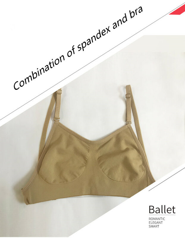 Elastic Bottoms Are Anti-walking Bare Corsets Invisible Dance Wear Bra European Clothing Flesh-colored Great Flexibility