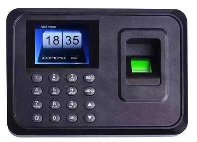 2.8 "TFT USB LCD biometryczne urządzenie do rejestracji obecności z czytnikiem linii papilarnych DC 5V/1A rejestrator czasu A-E260