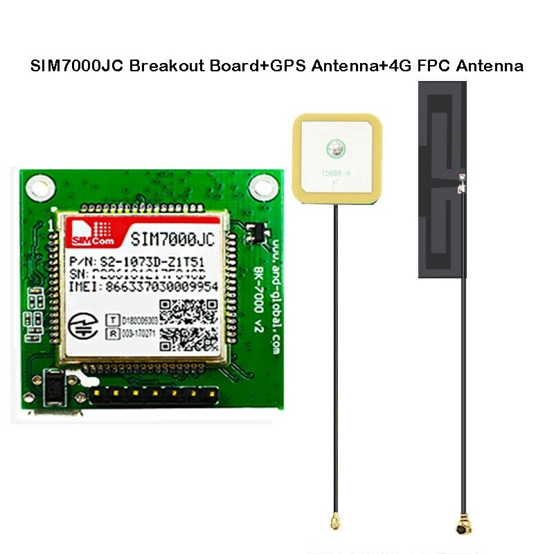Simcom Sim7000jc Breakout Board Lte Cat M1/Nb Iot Moudle Kits Voor Japan Support Gnss Gps Glonass Beidou B1/B3/B5/B8/B18/B19/B26