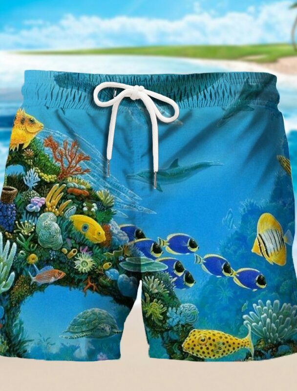 Pantalones cortos de tabla para hombre, bañadores de playa con cordón, transpirables, de secado rápido
