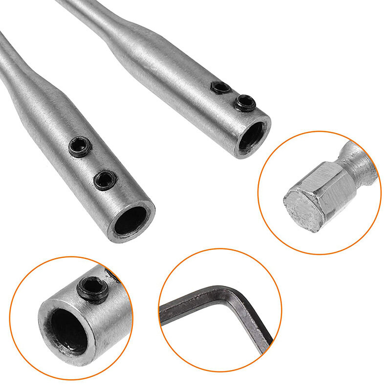150/300mm Extension Bar with Small Wrench Hexagonal Shank Extension Bars Holder Drill Bits Screwdriver Connecting Rod