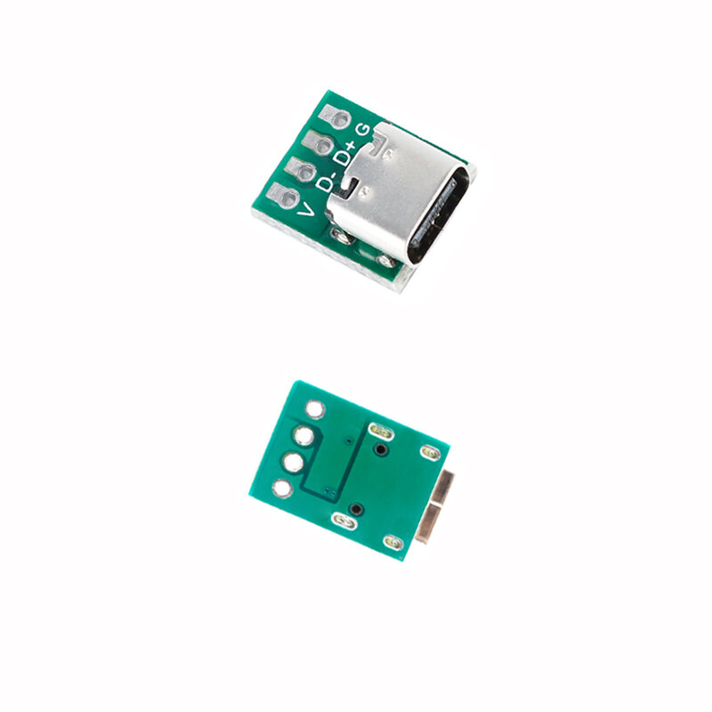 Connecteur USB 3.1 Type C 16 Broches, Adaptateur de Carte PCB de Test 16 P, Prise de Connecteur pour Transfert de Câble de Données Femelle à 2.54mm, 10 Pièces