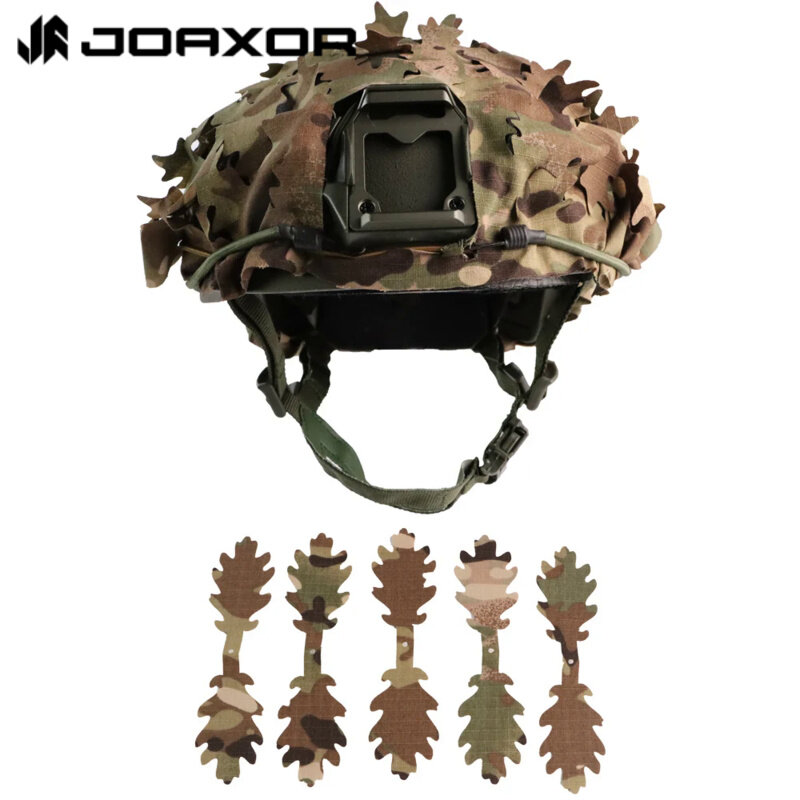 JOAXOR Tactical Helmet Cover Breathable Mesh Camo Camouflage Helmet Cover Great for Tactical Military Gear Combat Fast Helmet