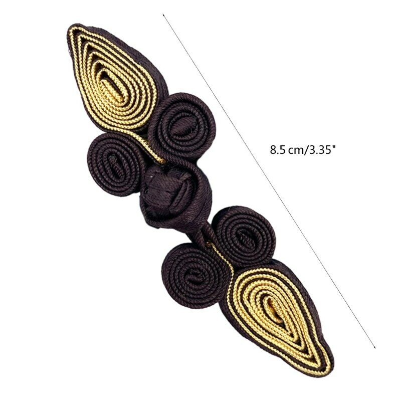 Chinese Cheongsam Buckle Traditional Knot Fastener Peach Knot Buttons DIY Handcraft Clothing Decorative Accessory