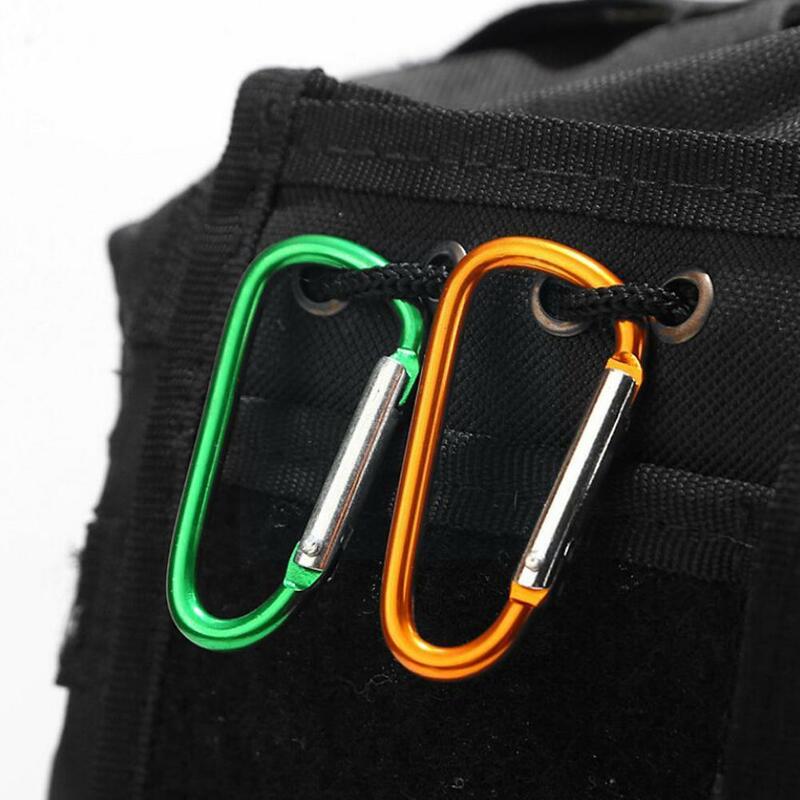 3pcs/set Outdoor Climbing Alloy D Shape Buckle Carabiner Hook Backpack Clip Buckle Climb Chain Chain Survial Q8m1