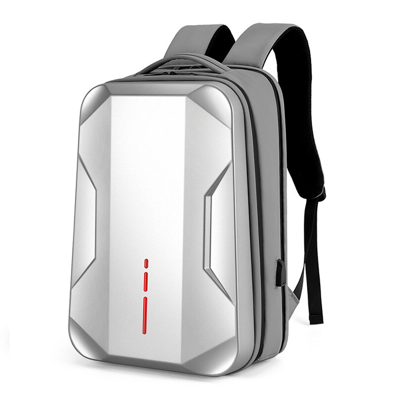 Ransel laptop 35 L untuk pria, tas punggung plastik anti air, tas olahraga, tas cangkang keras untuk pria 17.3 inci, 35 L
