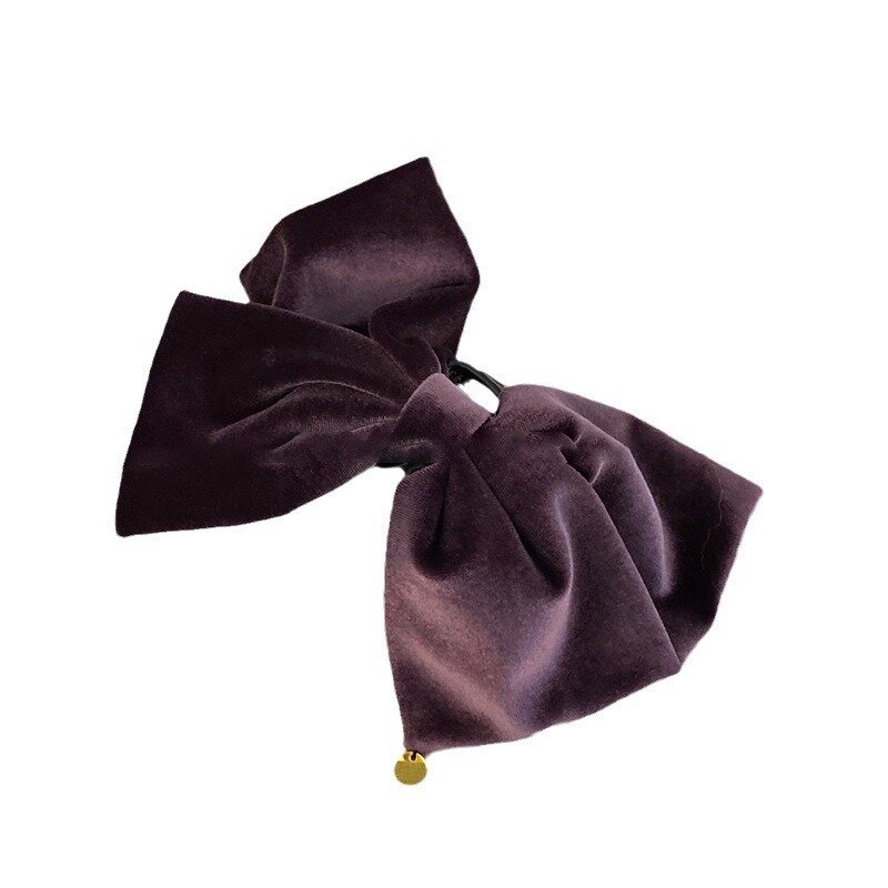Super Temperament Velvet Large Bow Grab Clip For Women 2024 New High-end Hairpin Sweet Elegant Shark Clip Headwear