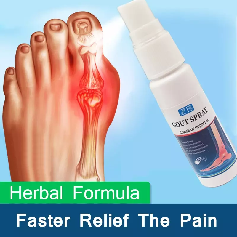2pcs Gout Spray Herbal Medicine Treat Neck Waist Shoulder Leg Joint Bone Sore Care Fluid Rheumatism Joints Fingers Toes Swelling