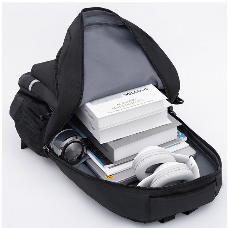 Школьный рюкзак для мальчиков-подростков, нейлоновый вместительный мужской ранец для студентов колледжа