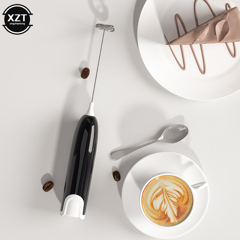 Mini Handheld Milch Kaffee Milchaufschäumer Handheld Edelstahl-düse Kaffee Mixer Schneebesen Hause Backen Werkzeuge Küche Mixer