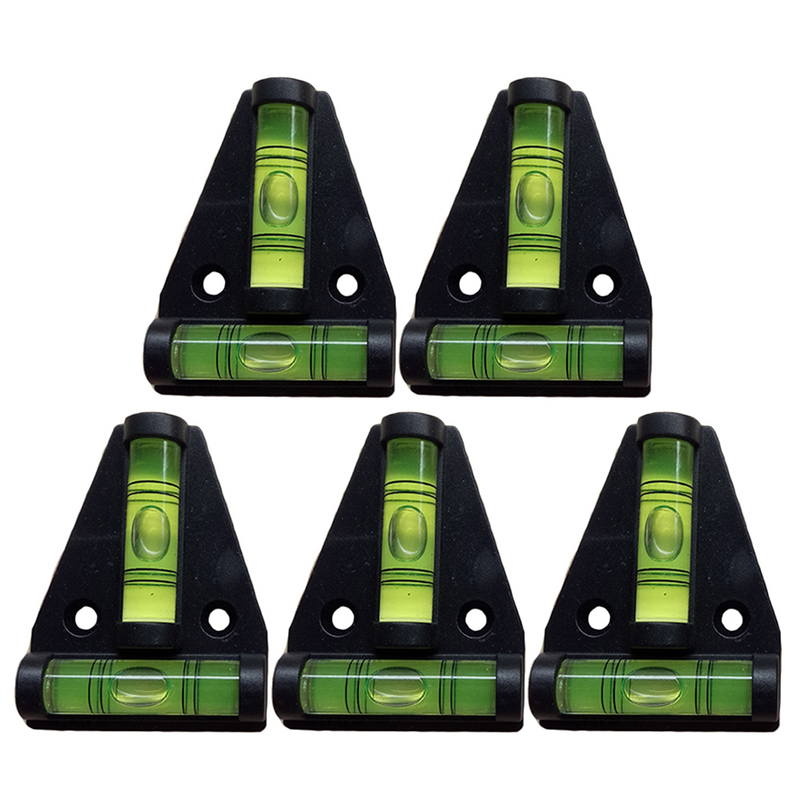 5 pezzi livellatore triangolare livellatore strumenti tascabile Mini livellatore a bolle di plastica