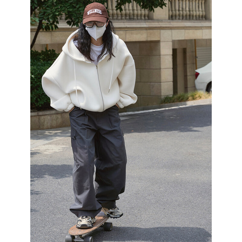 Sudadera con capucha de tres para mujer, ropa de otoño, holgada, CASUAL, suave, 2022