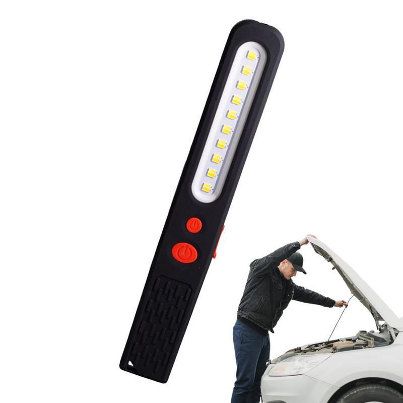 โคมไฟทำงานแบบพกพาไฟ LED แม่เหล็ก USB โคมไฟทำงานปรับได้สำหรับไฟกลางแจ้งไฟตกปลากลางคืนขนาดกะทัดรัดสำหรับรถยนต์