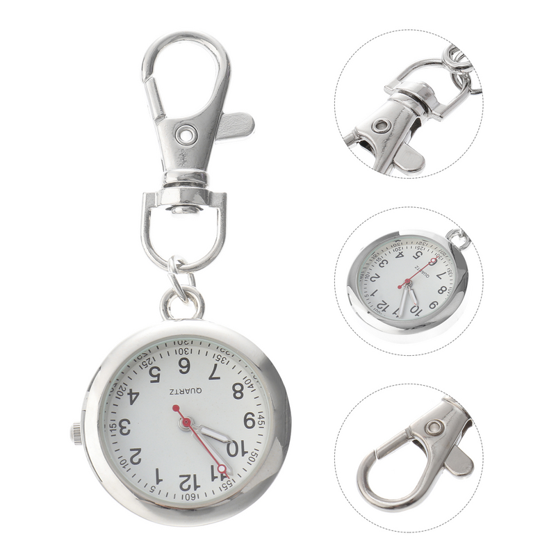 Reloj de bolsillo con Clip de cesta de regalo, reloj colgante de enfermería informal, reloj de bolsillo portátil, reloj colgante delicado