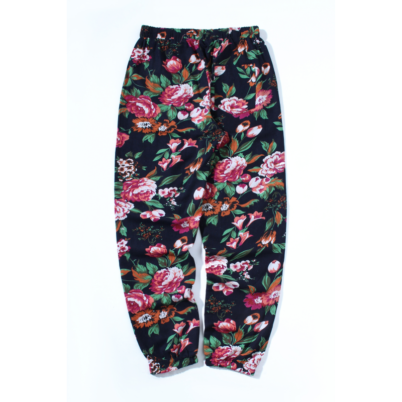 Pantalones de lino con estampado Floral para hombre, pantalón de chándal informal, a la moda, para verano, novedad de 2024
