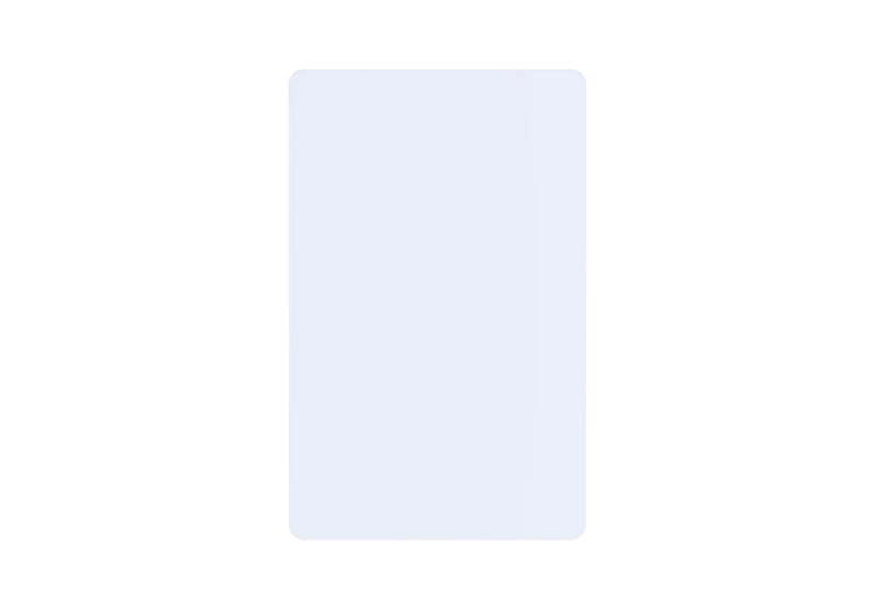 UHF RFID IC white Card