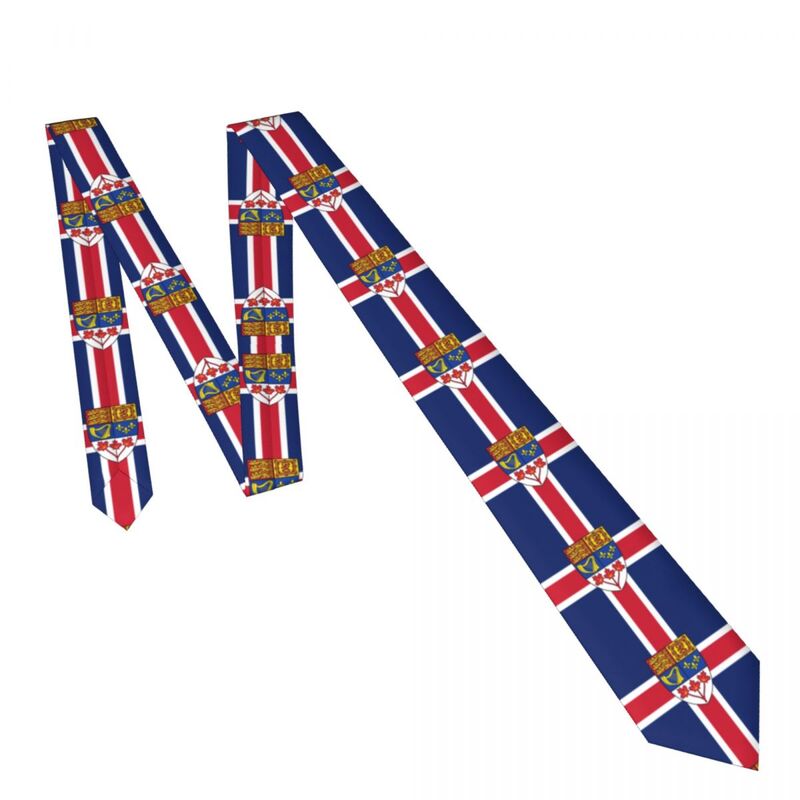 Corbata de la bandera del Reino de Canadá para hombres y mujeres, corbata, accesorios de ropa