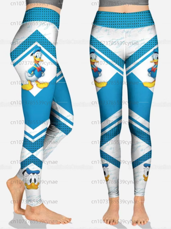Новинка весна-лето с капюшоном Disney Дональд Дак 3D женский костюм с капюшоном брюки для йоги Дональд Дак модный спортивный костюм