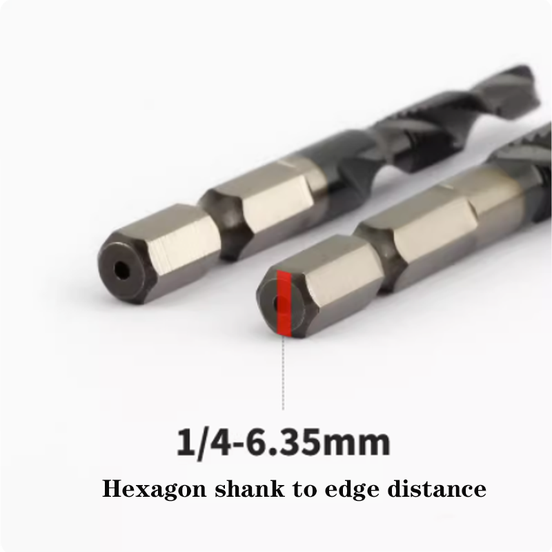 Super industrial grade stainless steel tap hexagon shank drilling and tapping integrated high-speed steel composite tap