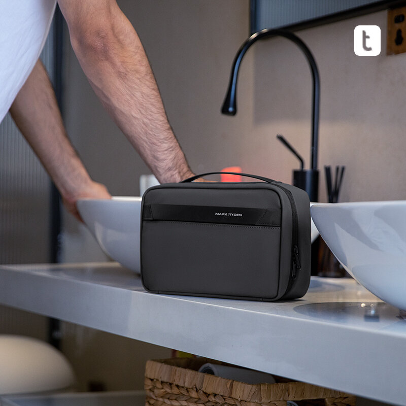 Mark ryden กระเป๋าใส่อุปกรณ์จัดระเบียบแบบพกพาสำหรับการซักแบบเปียกและแห้งกระเป๋าเข้าห้องน้ำ