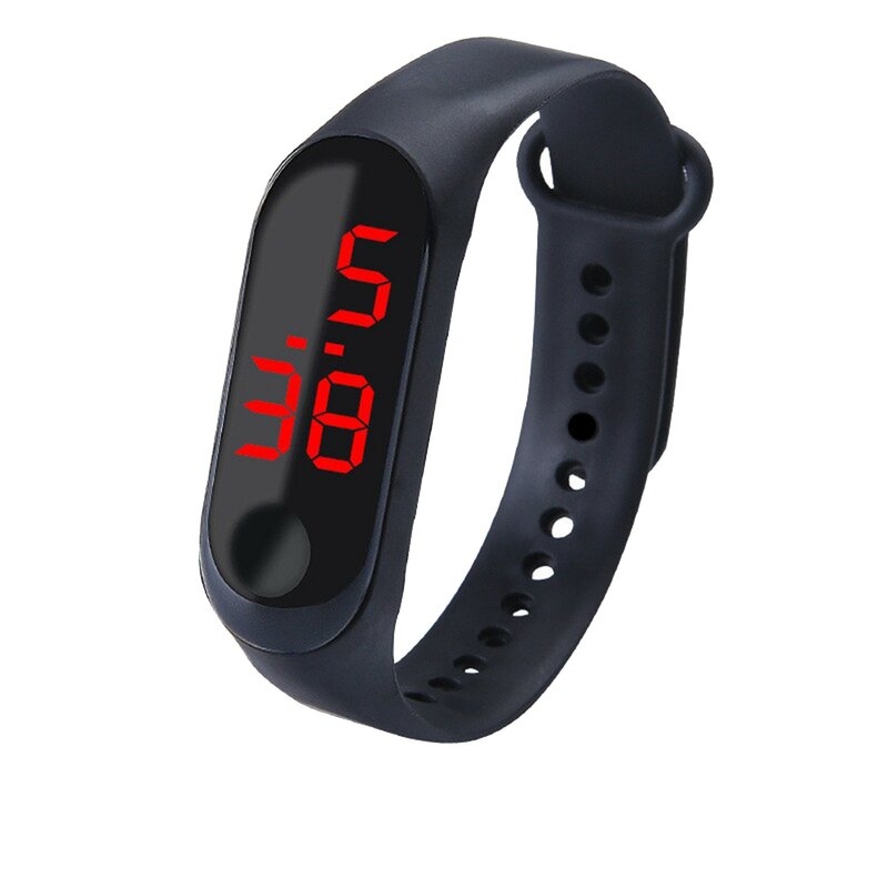 Sportowa bransoletka na zewnątrz elektroniczny zegarek na co dzień silikonowy pasek do zegarka zegarek na rękę typu Bracele życie wodoodporny dla prezenty dla dzieci